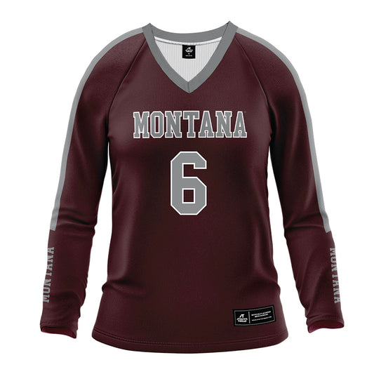 Montana - NCAA Women's Volleyball : Annika Wright - Maroon Volleyball Jersey-0