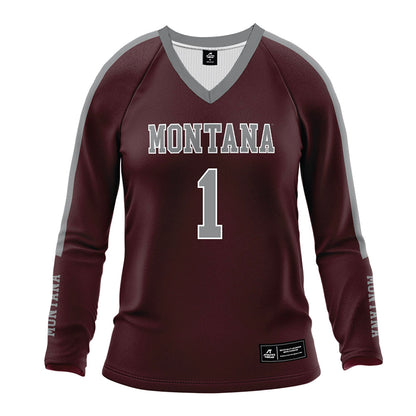 Montana - NCAA Women's Volleyball : Olivia Liermann - Maroon Volleyball Jersey-0