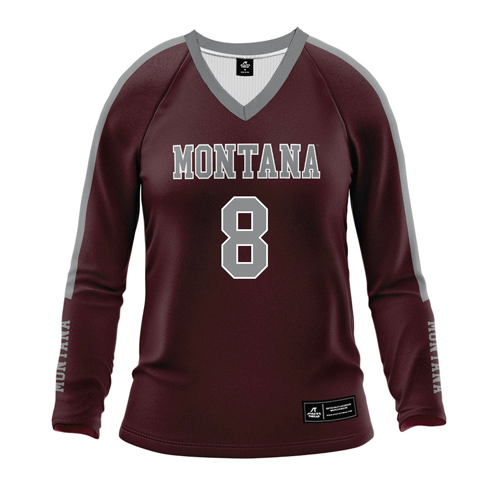 Montana - NCAA Women's Volleyball : Maddie Pyles - Maroon Volleyball Jersey