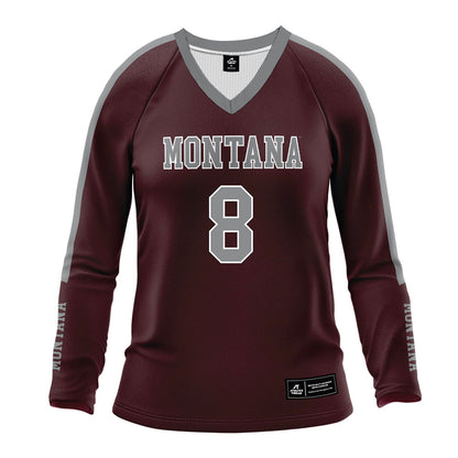 Montana - NCAA Women's Volleyball : Maddie Pyles - Maroon Volleyball Jersey