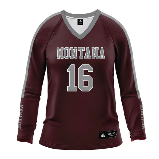 Montana - NCAA Women's Volleyball : Mylee Blake - Maroon Volleyball Jersey-0