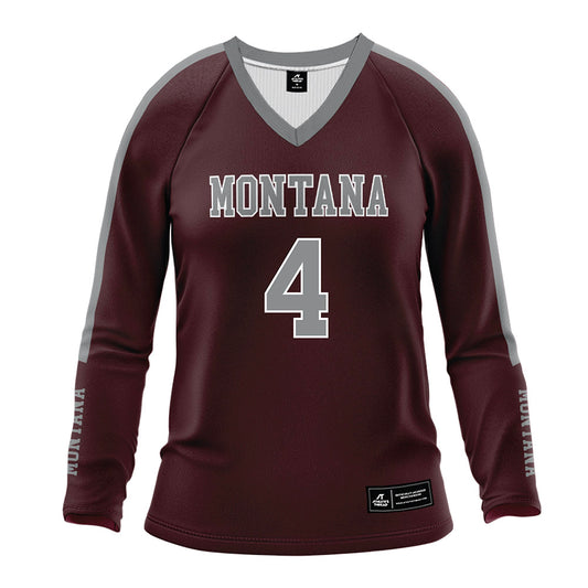Montana - NCAA Women's Volleyball : Josie Blazina - Maroon Volleyball Jersey-0