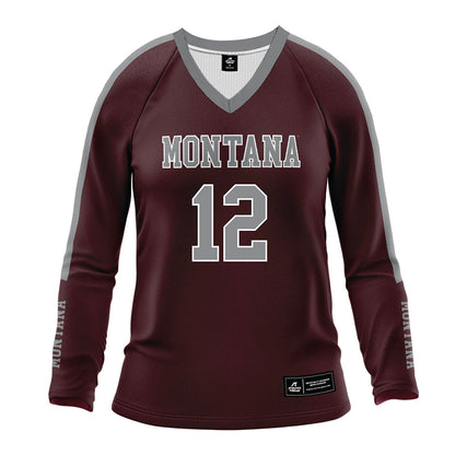 Montana - NCAA Women's Volleyball : Emma Williams - Maroon Volleyball Jersey