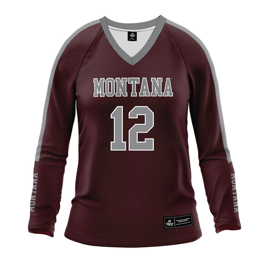 Montana - NCAA Women's Volleyball : Emma Williams - Maroon Volleyball Jersey
