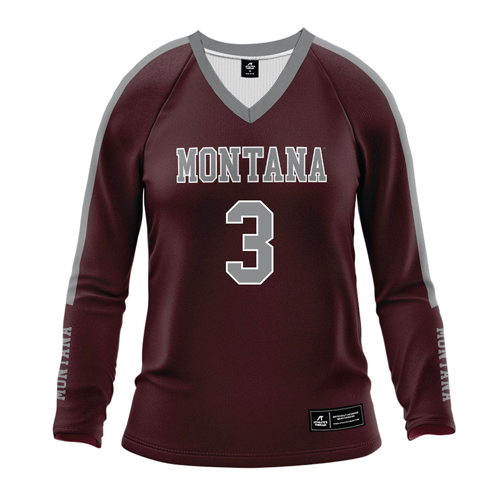 Montana - NCAA Women's Volleyball : Grace Ryland - Maroon Volleyball Jersey-0