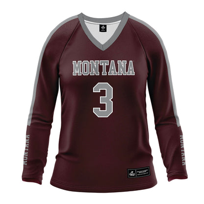 Montana - NCAA Women's Volleyball : Grace Ryland - Maroon Volleyball Jersey-0
