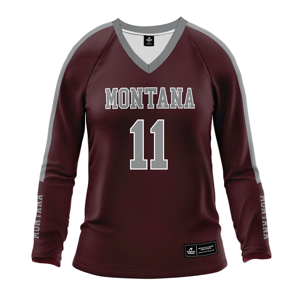 Montana - NCAA Women's Volleyball : Sierra Dennison - Maroon Volleyball Jersey