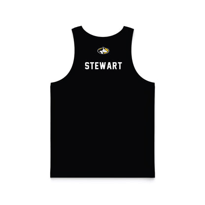 Michigan Tech - NCAA Men's Track & Field : Brody Stewart - Black Basketball Jersey-1