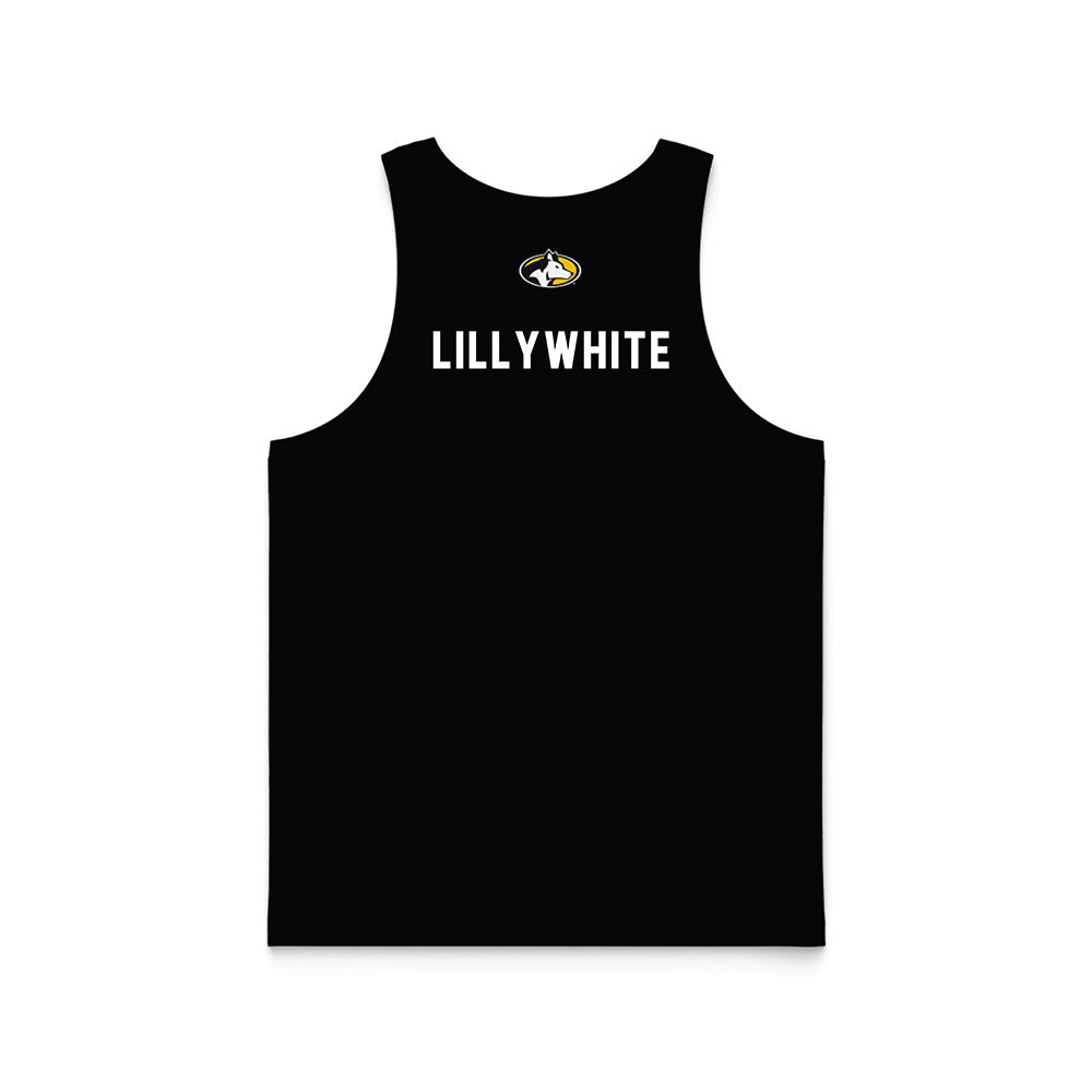 Michigan Tech - NCAA Men's Cross Country : Jack Lillywhite - Black Basketball Jersey-1
