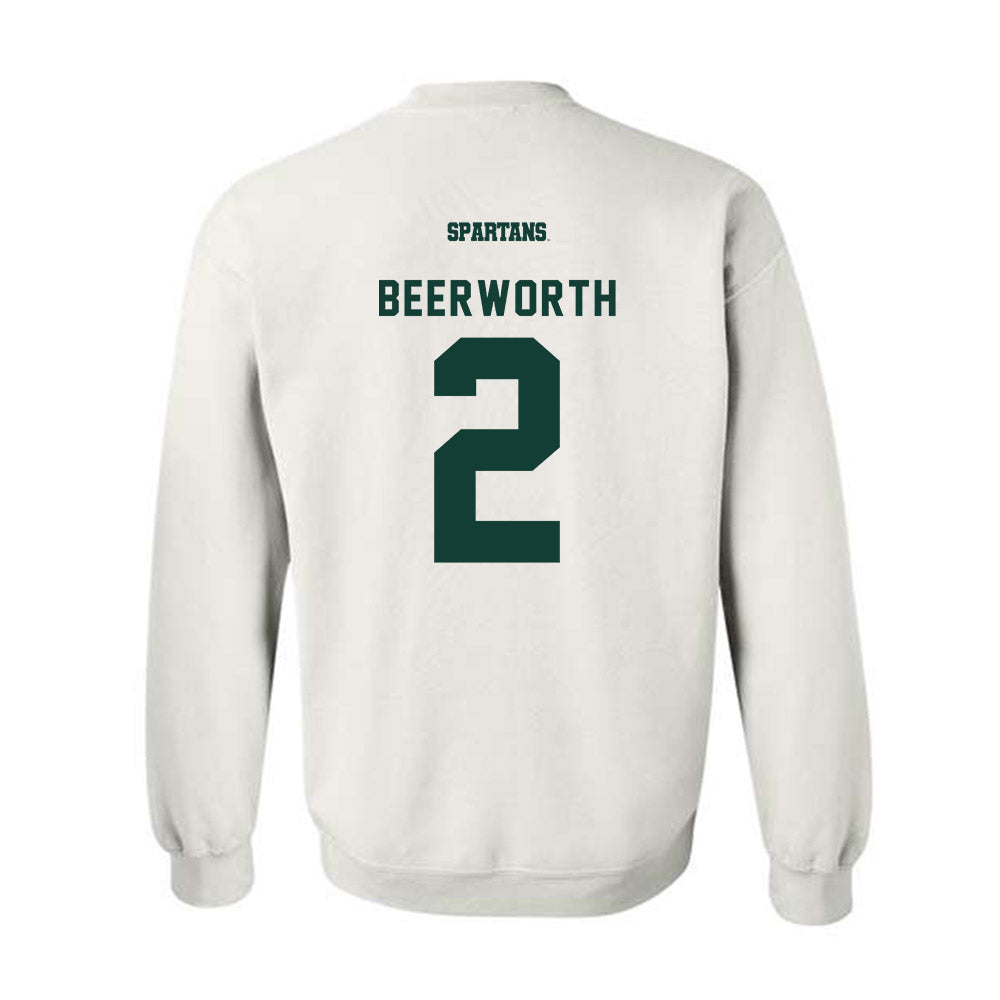 Michigan State - NCAA Women's Soccer : Sofia Beerworth - Crewneck Sweatshirt-1