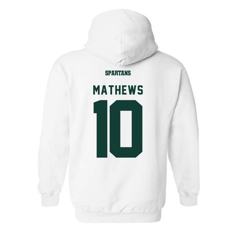 Michigan State - NCAA Women's Soccer : Emily Mathews - Hooded Sweatshirt