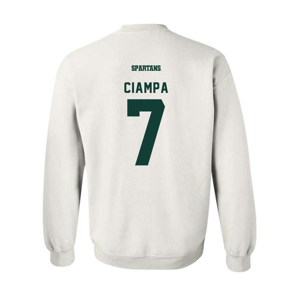 Michigan State - NCAA Women's Soccer : Aubree Ciampa - Crewneck Sweatshirt-1