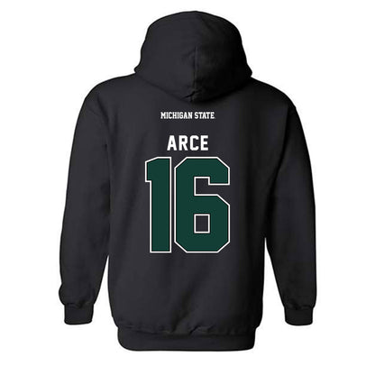 Michigan State - NCAA Men's Soccer : Colin Arce - Hooded Sweatshirt