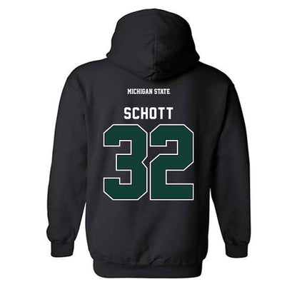 Michigan State - NCAA Football : James Schott - Hooded Sweatshirt