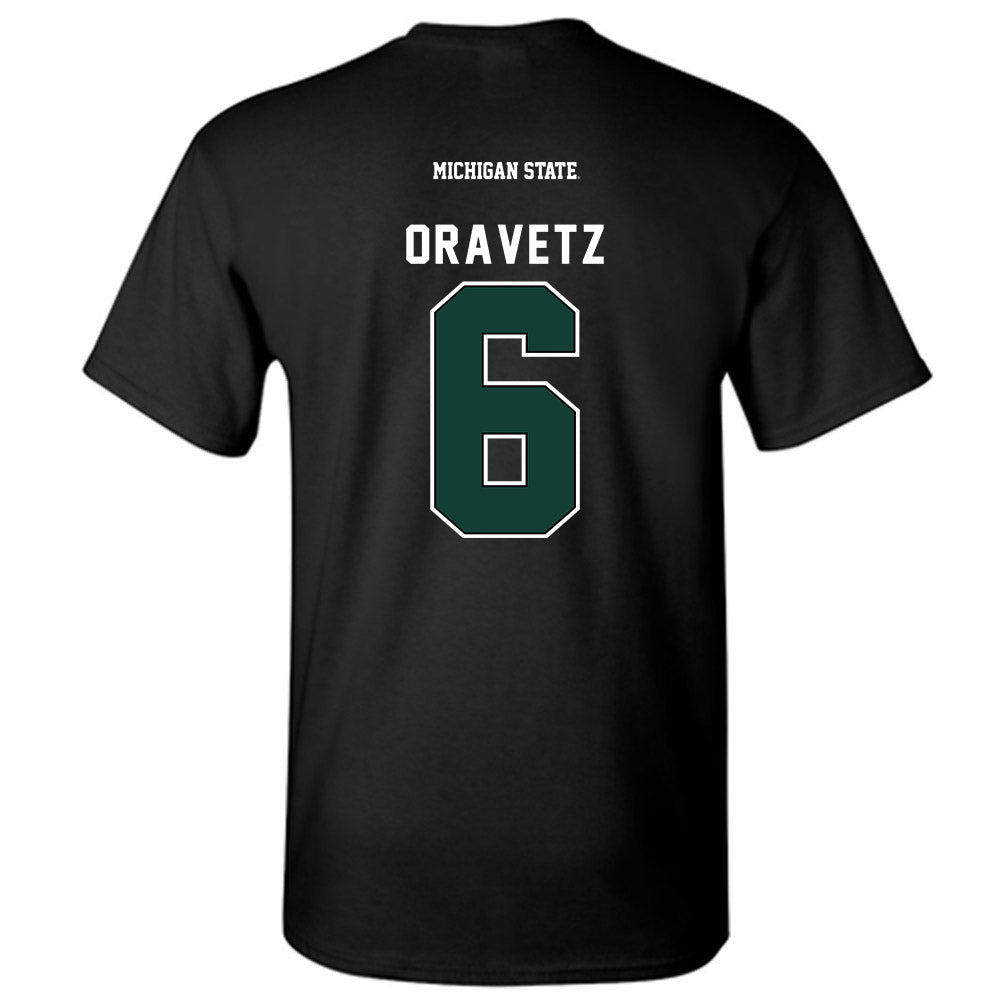 Michigan State - NCAA Men's Ice Hockey : Austin Oravetz - T-Shirt-1