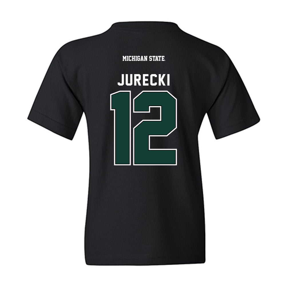 Michigan State - NCAA Men's Ice Hockey : Griffin Jurecki - Youth T-Shirt-1