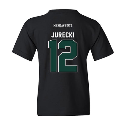 Michigan State - NCAA Men's Ice Hockey : Griffin Jurecki - Youth T-Shirt-1