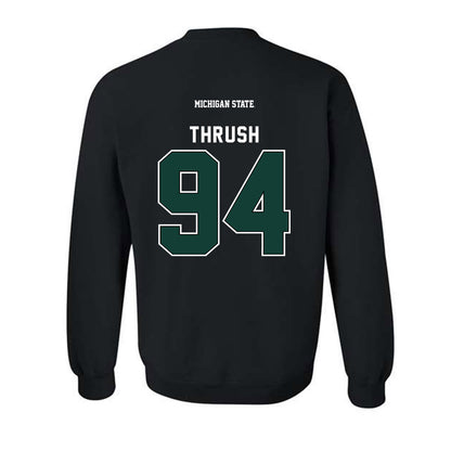 Michigan State - NCAA Football : Cal Thrush - Crewneck Sweatshirt-1