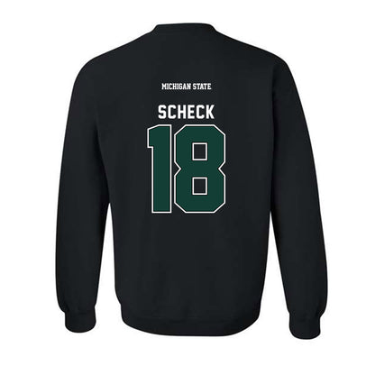 Michigan State - NCAA Women's Volleyball : Breccan Scheck - Generic Shersey Crewneck Sweatshirt-1