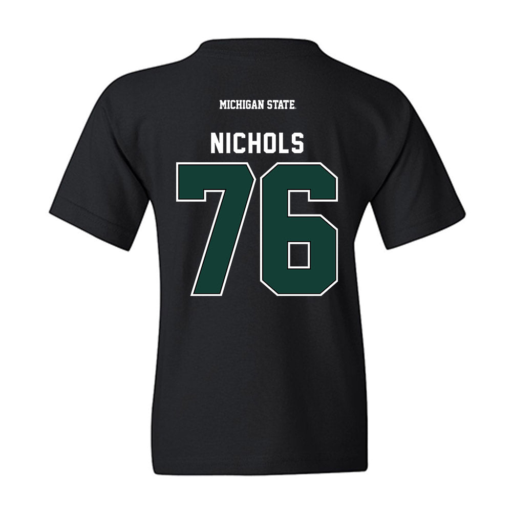 Michigan State - NCAA Football : Drew Nichols - Generic Shersey Youth T-Shirt-1