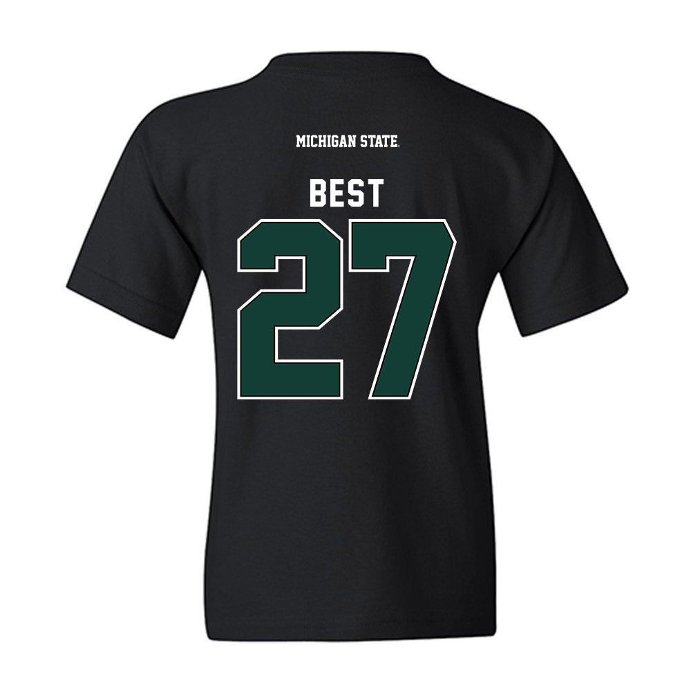 Michigan State - NCAA Men's Ice Hockey : Gavin Best - Youth T-Shirt-1