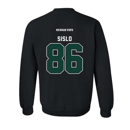 Michigan State - NCAA Football : Blake Sislo - Generic Shersey Crewneck Sweatshirt-1