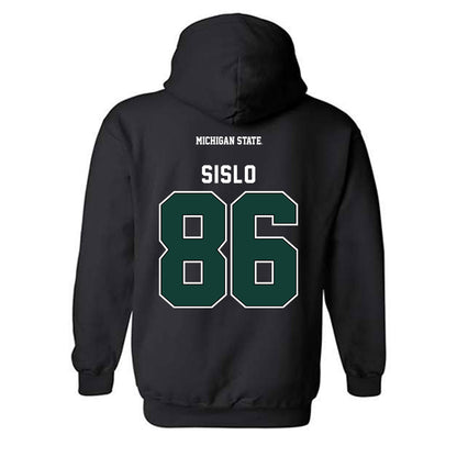 Michigan State - NCAA Football : Blake Sislo - Generic Shersey Hooded Sweatshirt-1