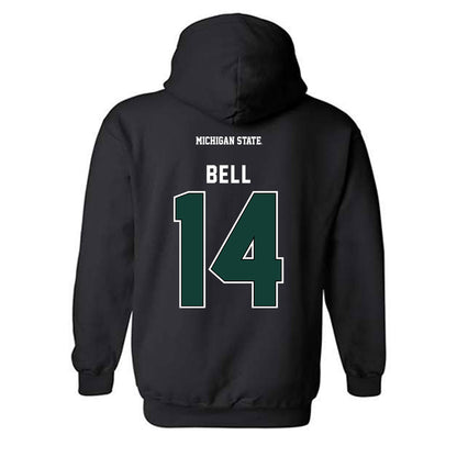 Michigan State - NCAA Football : Malcolm Bell - Generic Shersey Hooded Sweatshirt-1