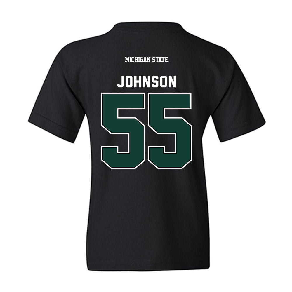 Michigan State - NCAA Football : Rakeem Johnson - Youth T-Shirt-1