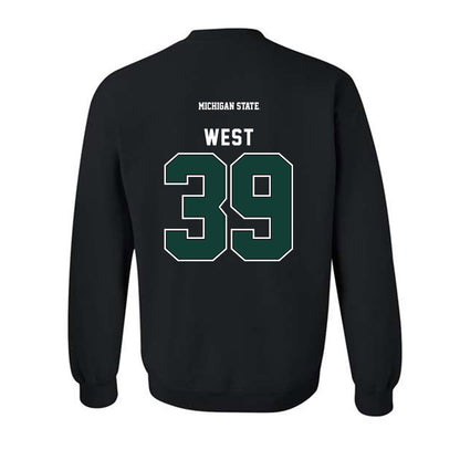 Michigan State - NCAA Football : Elisha West - Generic Shersey Crewneck Sweatshirt-1