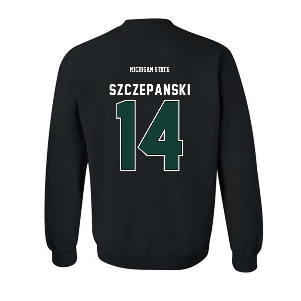 Michigan State - NCAA Baseball : Tommy Szczepanski - Crewneck Sweatshirt-1