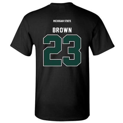 Michigan State - NCAA Women's Basketball : Jalyn Brown - Generic Shersey T-Shirt-1