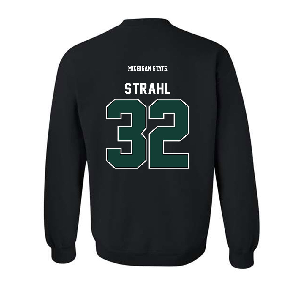 Michigan State - NCAA Men's Ice Hockey : Melvin Strahl - Generic Shersey Crewneck Sweatshirt-1