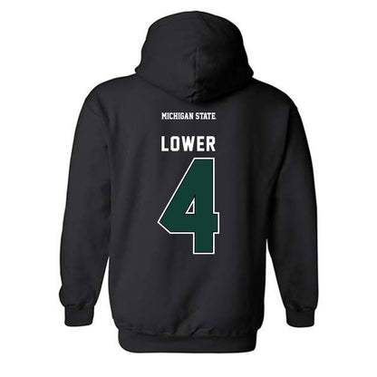 Michigan State - NCAA Softball : Natalie Lower - Generic Shersey Hooded Sweatshirt-1