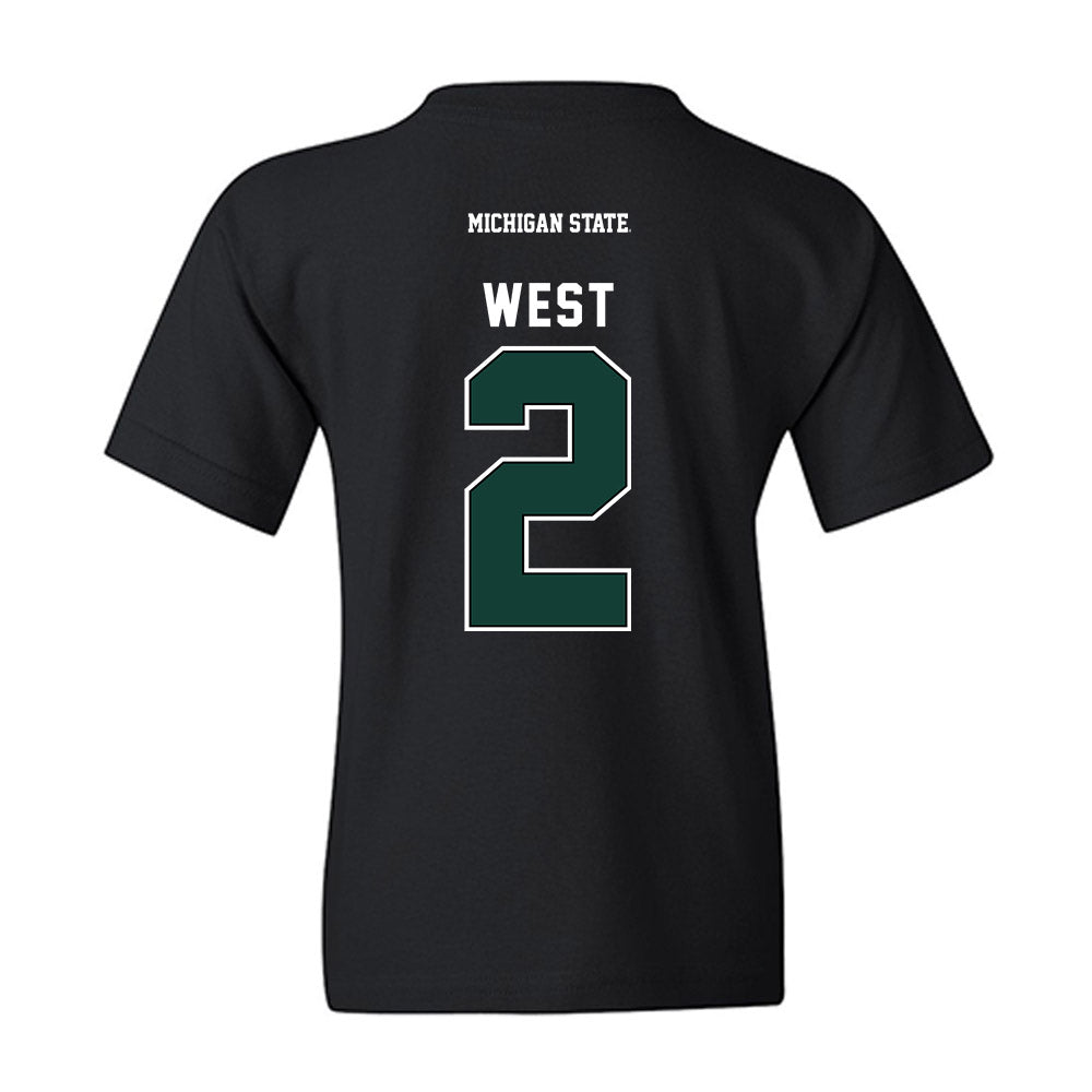 Michigan State - NCAA Football : Aydan West - Generic Shersey Youth T-Shirt-1