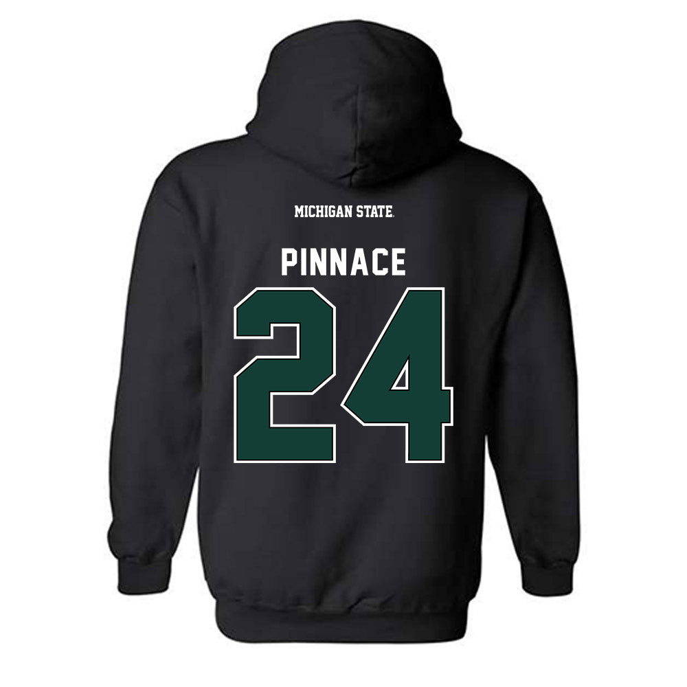 Michigan State - NCAA Football : Wilfred Pinnace - Generic Shersey Hooded Sweatshirt-1
