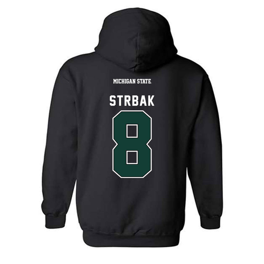 Michigan State - NCAA Men's Ice Hockey : Maxim Strbak - Hooded Sweatshirt-1