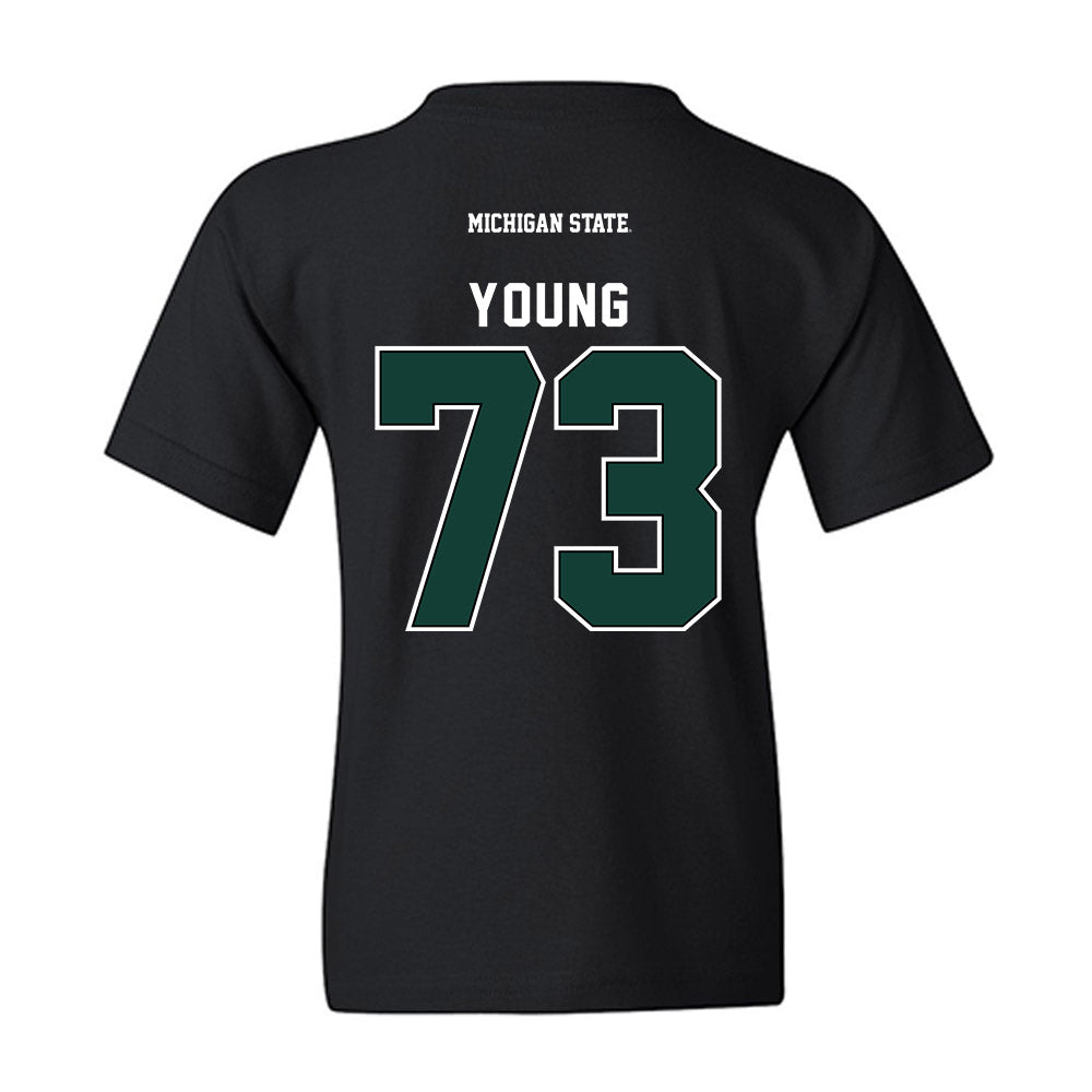 Michigan State - NCAA Football : Rustin Young - Youth T-Shirt-1