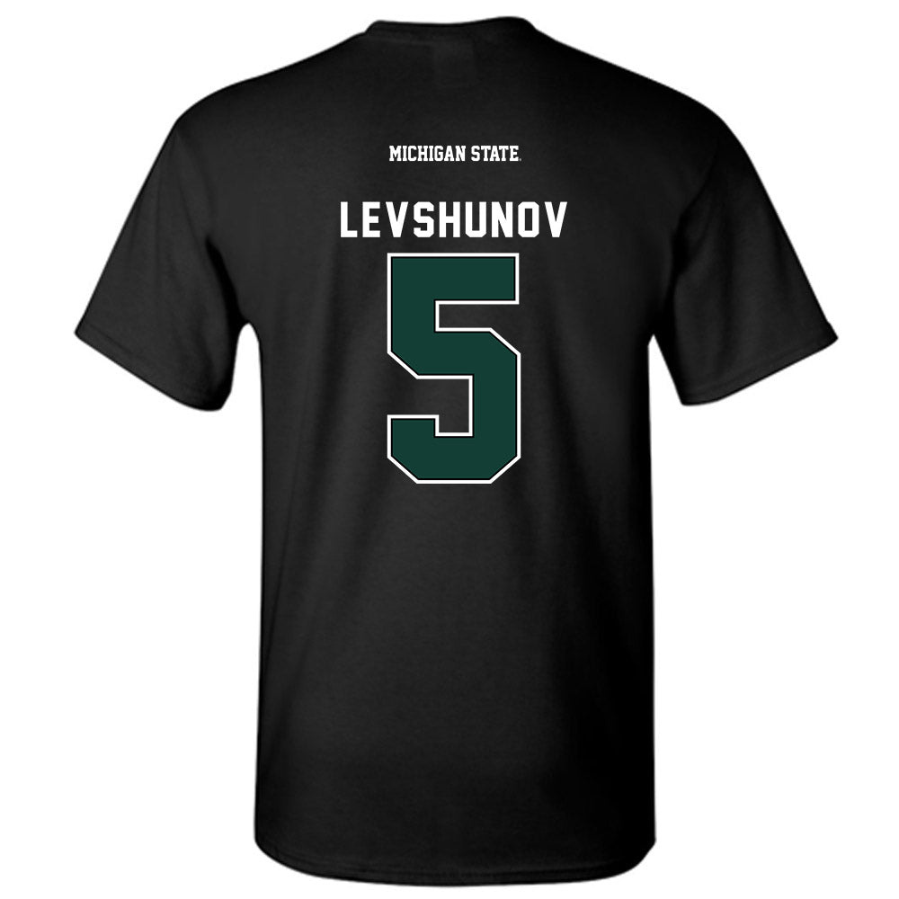 Michigan State - NCAA Men's Ice Hockey : Artyom Levshunov - T-Shirt-1