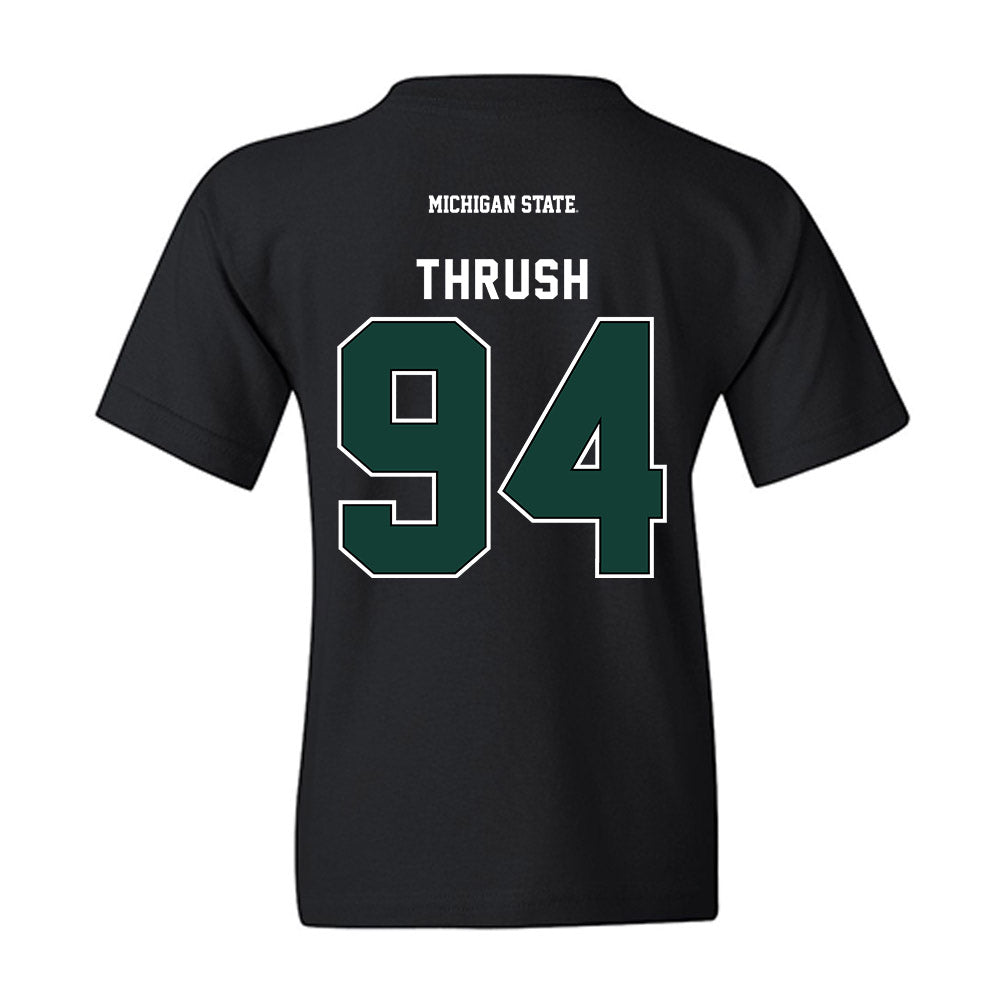 Michigan State - NCAA Football : Cal Thrush - Youth T-Shirt-1