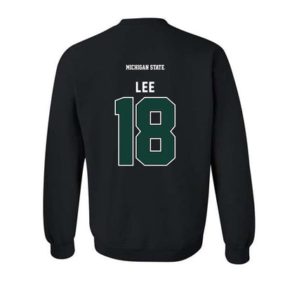 Michigan State - NCAA Men's Ice Hockey : Ryker Lee - Generic Shersey Crewneck Sweatshirt-1