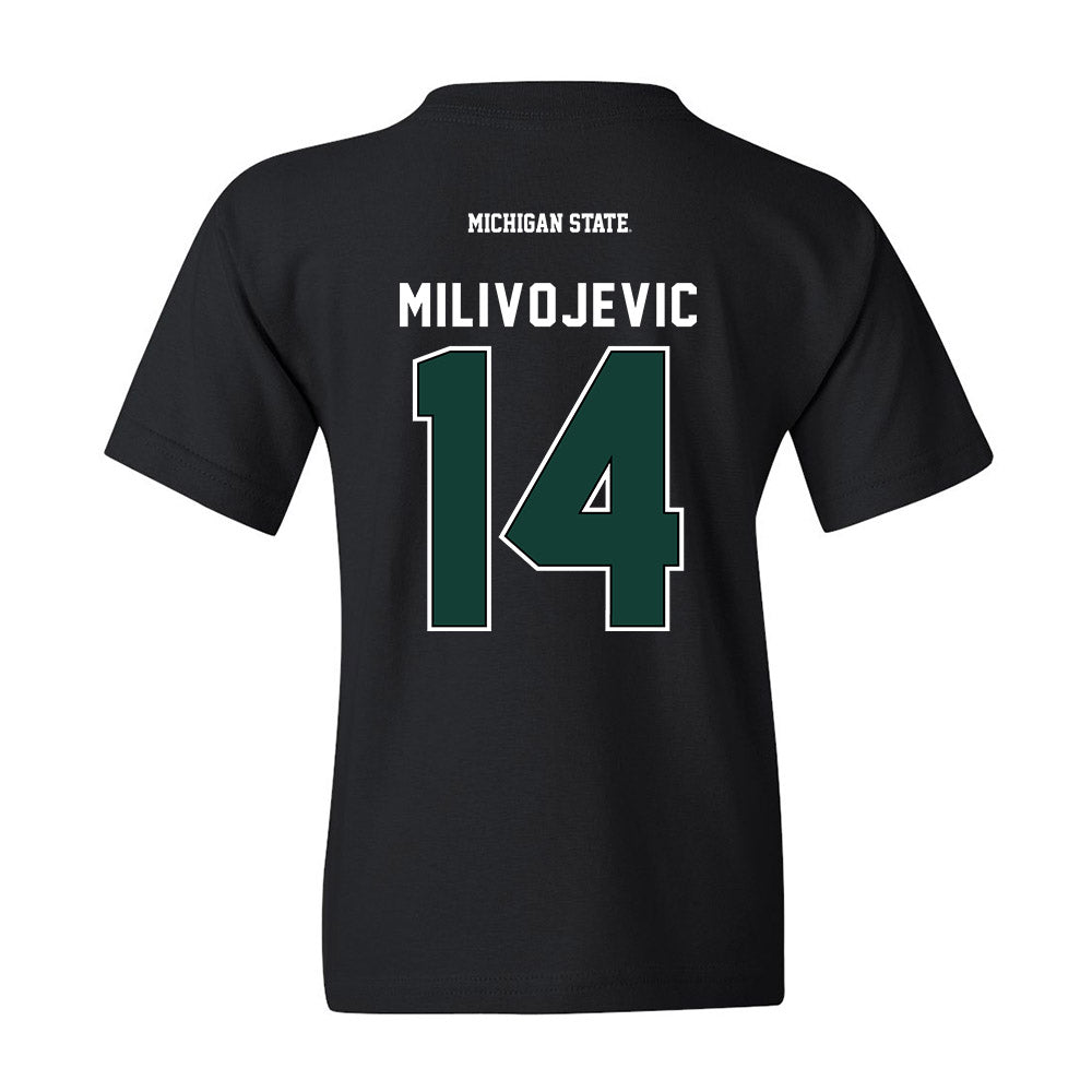Michigan State - NCAA Football : Alessio Milivojevic - Youth T-Shirt