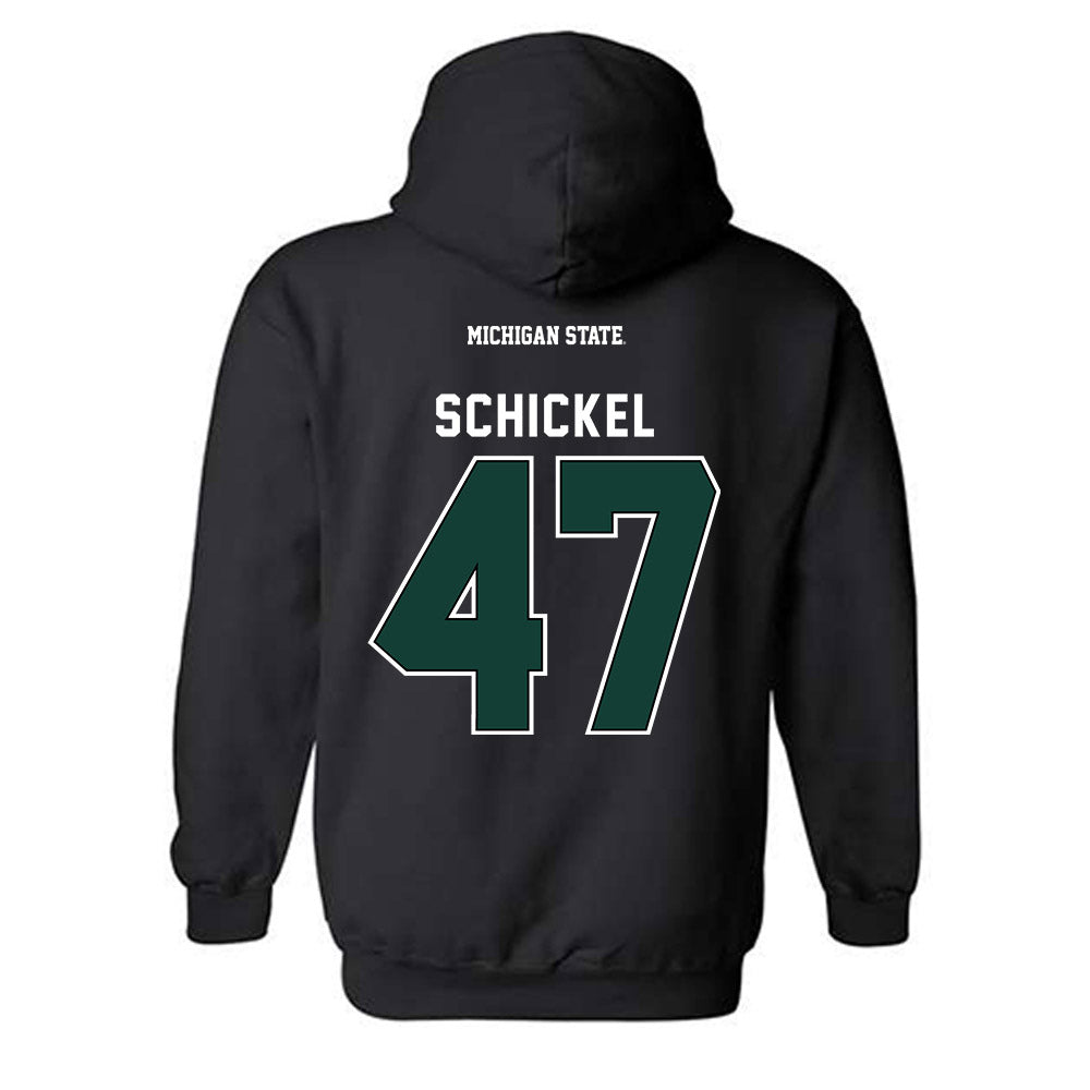 Michigan State - NCAA Football : Kaden Schickel - Generic Shersey Hooded Sweatshirt-1