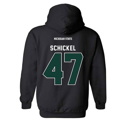 Michigan State - NCAA Football : Kaden Schickel - Generic Shersey Hooded Sweatshirt-1