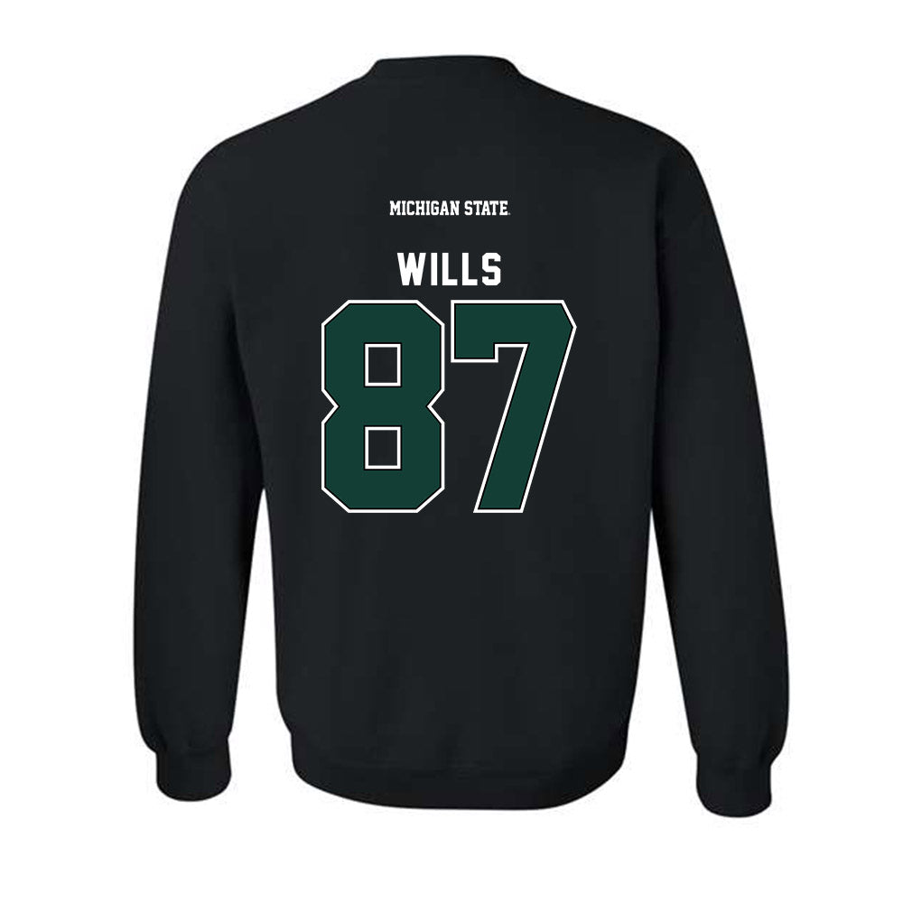 Michigan State - NCAA Football : Jack Wills - Generic Shersey Crewneck Sweatshirt-1