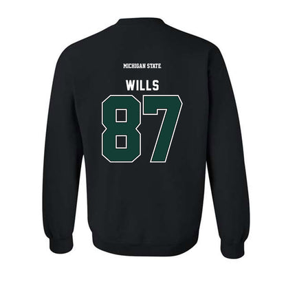 Michigan State - NCAA Football : Jack Wills - Generic Shersey Crewneck Sweatshirt-1