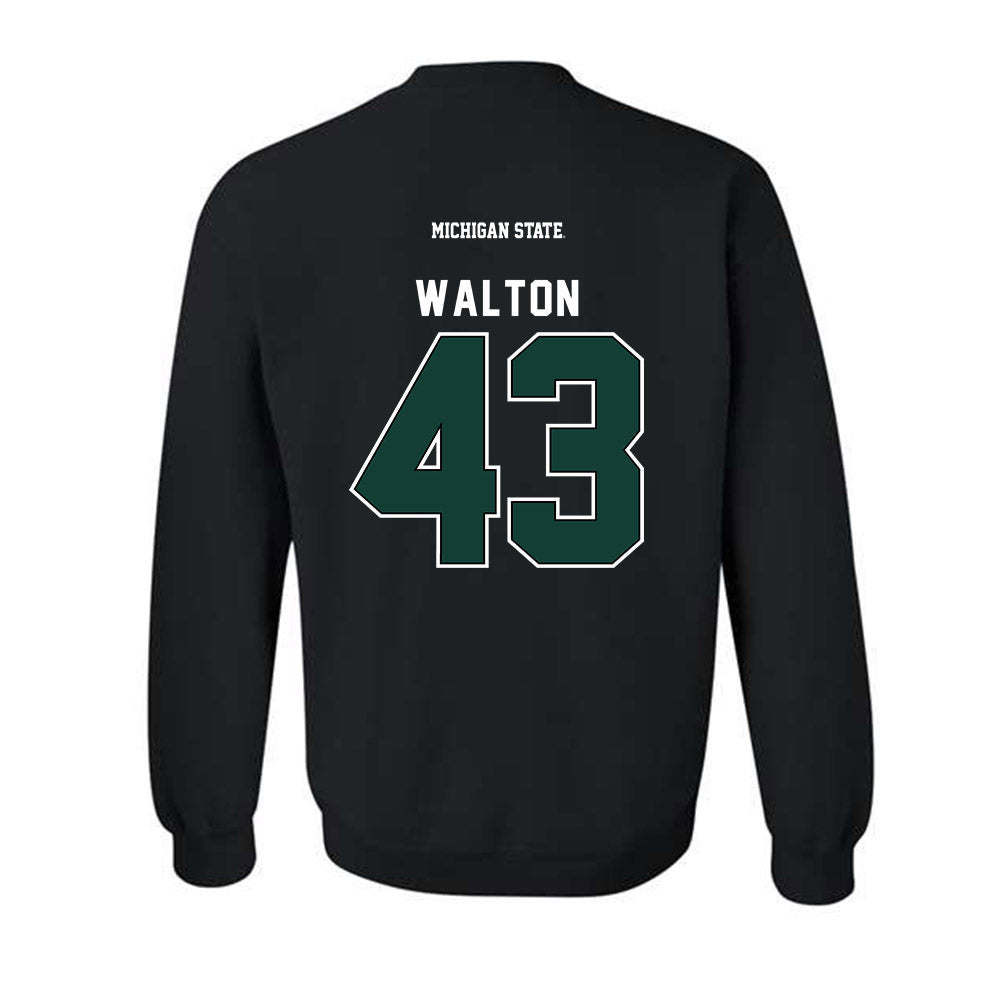 Michigan State - NCAA Men's Basketball : Colin Walton - Crewneck Sweatshirt-1