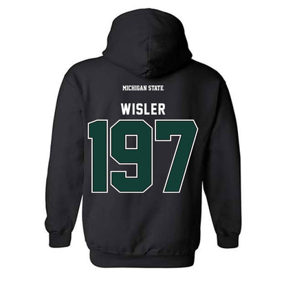 Michigan State - NCAA Wrestling : Kael Wisler - Generic Shersey Hooded Sweatshirt-1