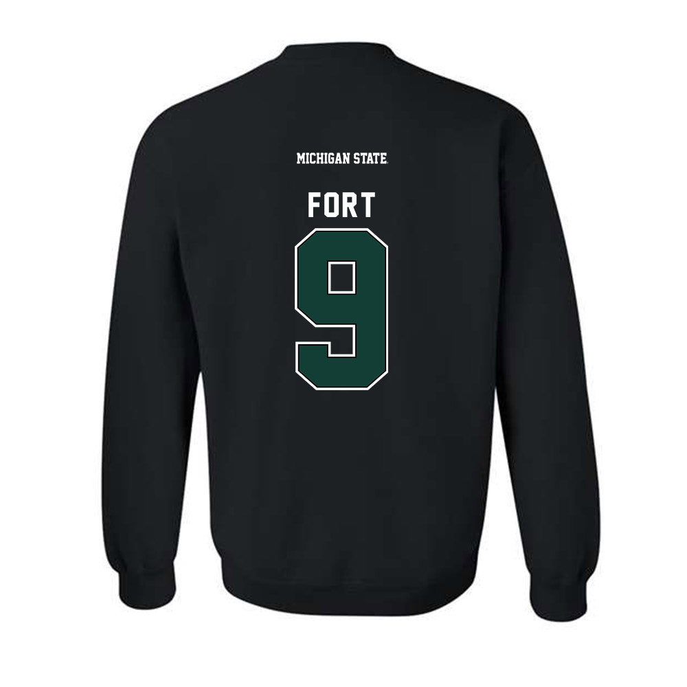 Michigan State - NCAA Men's Basketball : Trey Fort - Generic Shersey Crewneck Sweatshirt-1