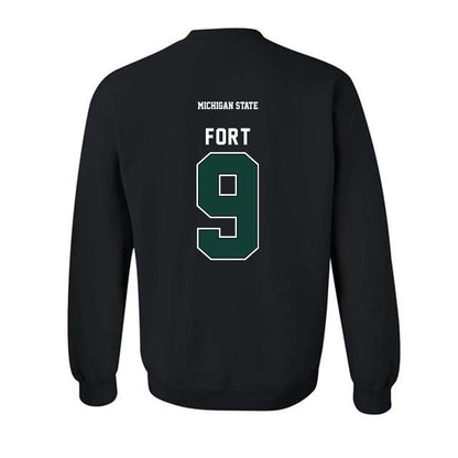 Michigan State - NCAA Men's Basketball : Trey Fort - Generic Shersey Crewneck Sweatshirt-1